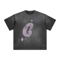 Purple Washed Mosaic Tee