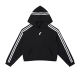 Women’s Side Stripe Cropped Hoodie