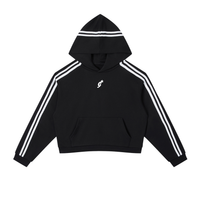 Women’s Side Stripe Cropped Hoodie