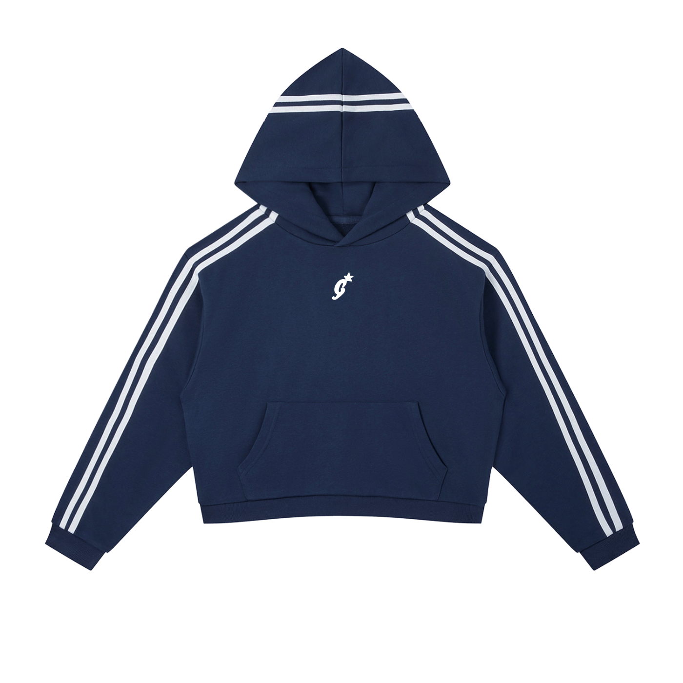 Women’s Side Stripe Cropped Hoodie